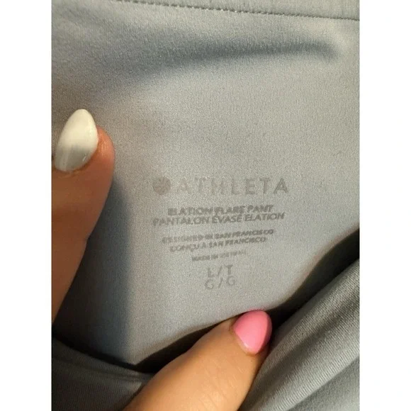 Athleta Elation Flare Leg Pant in Blue Size Large Tall - Picture 2 of 5